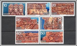 Germany DDR #1215-1221 Lion Temple Designs MNH