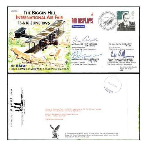 JS(CC)11c The Biggin Hill Int Air Fair Signed Kemball Bailey-Hargreaves-Randle  