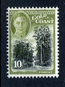 Gold Coast 1948 KGVI. 10s black & sage green. MNH. SG146.