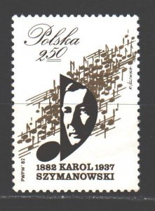 Poland. 1982. 2805. Shimanovsky composer. USED.