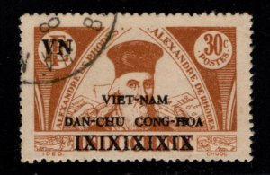 North Viet Nam Scott 1L3a perf 13.5  Viet MINH issue Used