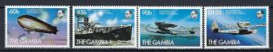 Gambia 529-32 MNH 1984 Aviation