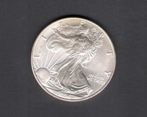 2004 UNITED STATES, 1 Liberty Dollar (Eagle) Silver BU
