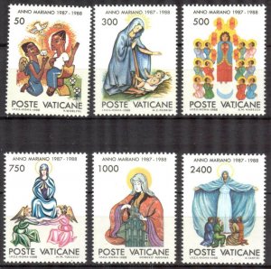 Vatican 1988 Art Paintings The Marian Year Mi. 940/5  MNH