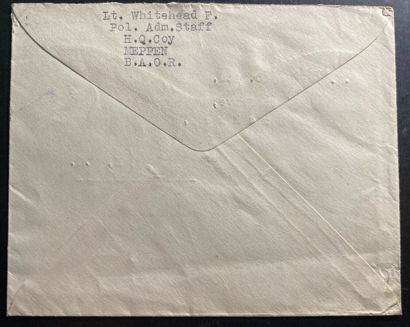 1946 Polish Admin Staff OAS Field PO In England Airmail Cover To London 