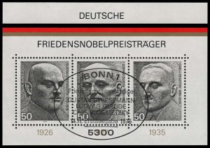 Germany - Scott 1203 - CTO (Canceled-To-Order) - Souvenir Sheet