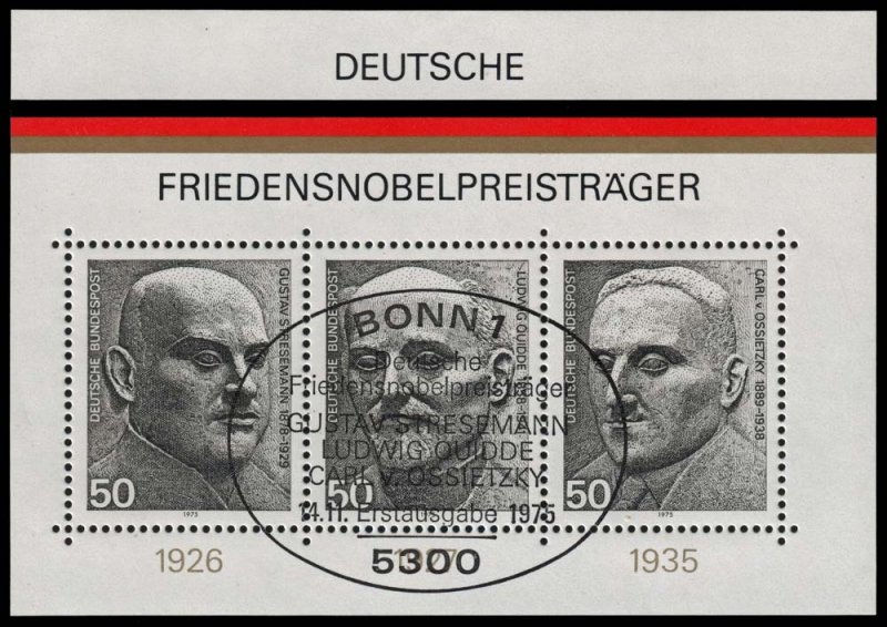 Germany - Scott 1203 - CTO (Canceled-To-Order) - Souvenir Sheet