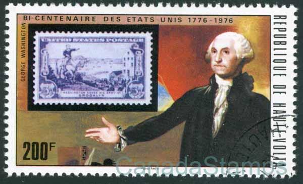 Burkina Faso 356 200F George Washington Used A33009