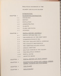 LITERATURE Gilbert & Ellice Islands: Philatelic Handbook of by DH Vernon. 