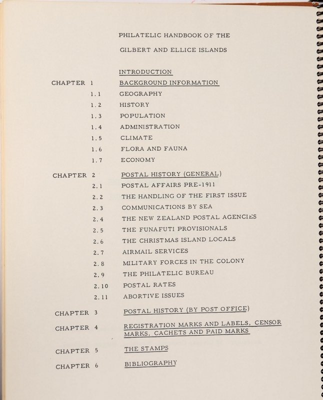 LITERATURE Gilbert & Ellice Islands: Philatelic Handbook of by DH Vernon. 