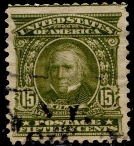 US Stamps #309 USED CLAY ISSUE