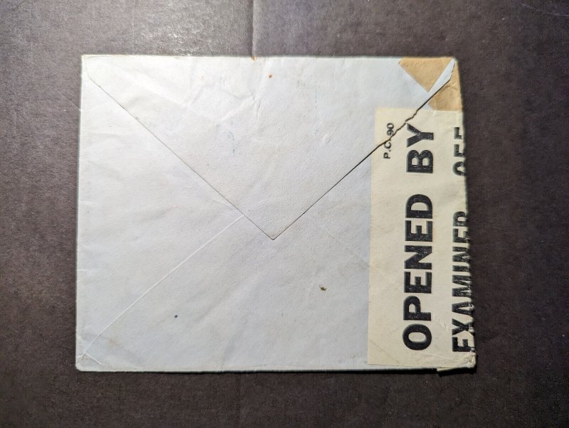 1942 Censored British KUT Cover Kericho to Ireland