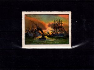 German Vignette Stamp- Harbors & Port Cities Series, Emden Harbor
