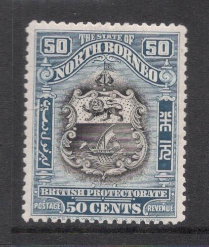 North Borneo SG 290, 50c Lion MOG (1deg)