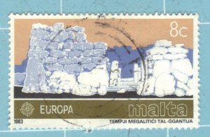 MALTA SCOTT #627 USED 8c 1983