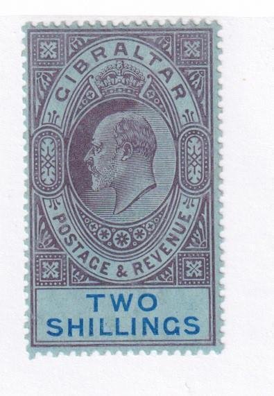 GIBRALTAR # 60 VF-MLH KEV11 2sh WITH ORIGINAL GUM