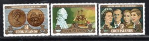 COOK ISLANDS SC# 287-89 FVF/MOG