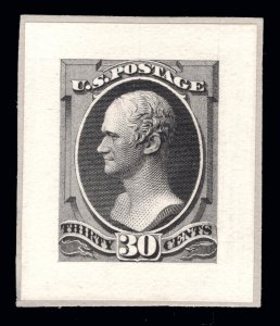 MOMEN: US STAMPS #165P2 SMALL DIE PROOF ON WOVE LOT #91522*