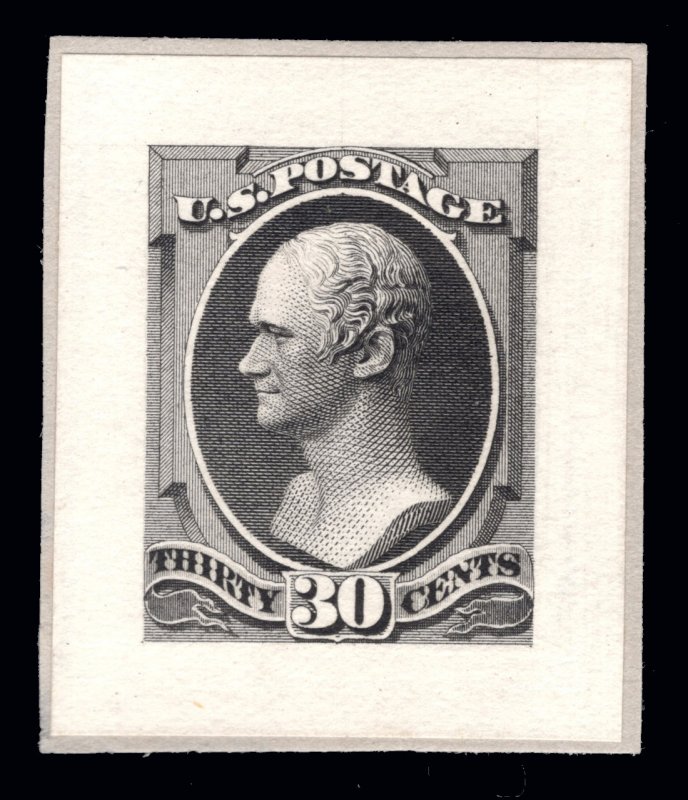 MOMEN: US STAMPS #165P2 SMALL DIE PROOF ON WOVE LOT #91522*