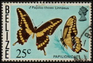 Belize 354 - Used - 25c King Swallowtail (1974) (cv $0.60)