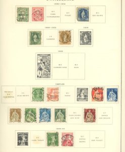 SWITZERLAND #SET/MIXED CONDITION 