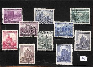 E0062 Czech stamps selection Bohemia & Moravia mix lot