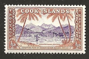 COOK ISLAND #131 MNH 1/2p 1949