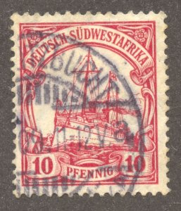 German South West Africa Scott 28 UHR - 1906 10pf Kaisers Yacht, Wmk 125