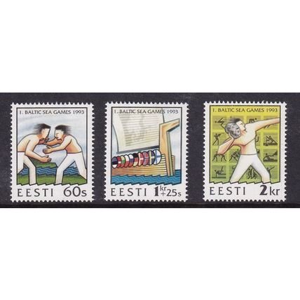 Estonia  #241-243  MNH  1993   Baltic sea games