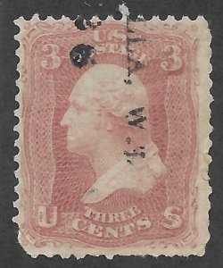 Doyle's_Stamps: Walla Walla, Wash. Territorial Cancels, Scott #63 & #65