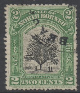 North Borneo Scott 137 - SG160, 1909 Travellers' Tree 2c used