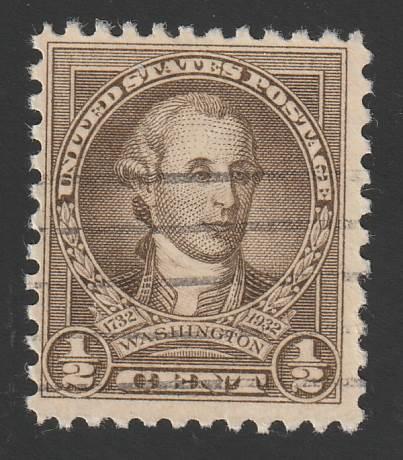 SC# 704 - (1/2c) - Washington Bicentennial, olive brown - Used single