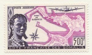 IVORY COAST Somali Woman and Map of Djibouti MH* Stamp A34P4F41937-