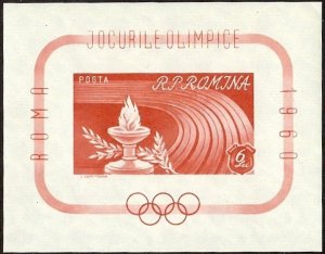 Romania 1960 MNH Stamps Souvenir Sheet Scott 1338 Sport Olympic Games