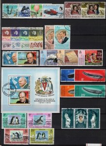 British Antarctic Territory 1969-79 Good Sets + 1 Souvenir Sheet VF Used CV$160