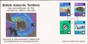 British Antarctic Territory Scott 180-183 Unaddressed.