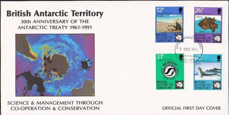 British Antarctic Territory Scott 180-183 Unaddressed.