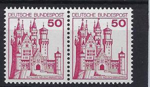 Germany Bund Scott # 1236, mint nh, pair, variation sheet printing