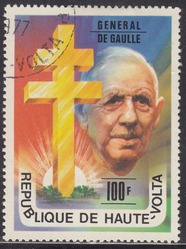 Burkina Faso 434 General De Gaulle 1977