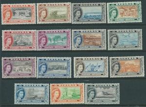 Bahamas #158-172  Queen Elizabeth  (MH)  CV$60.10