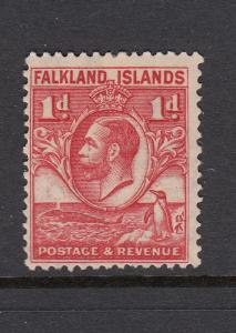 Falkland Islands 1929 Whale & Penguin 1d