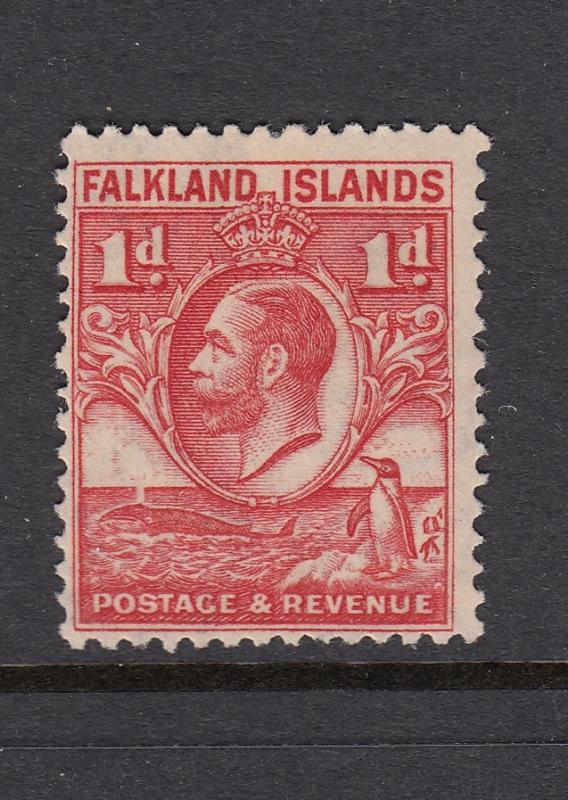 Falkland Islands 1929 Whale & Penguin 1d