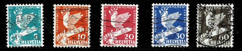 Switzerland 210-214 - used