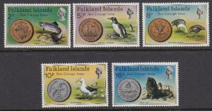 Falkland Islands 245-9 Coinage mnh