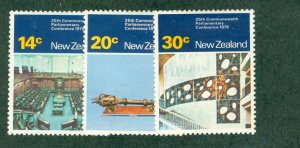 NEW ZEALAND 698-700 MH h BIN$ 0.75