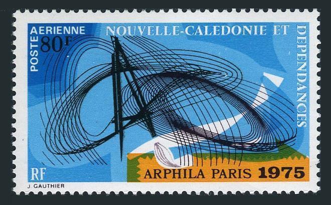 New Caledonia C120,MNH.Michel 557. ARPHILA-1975.Abstract Design.1974.
