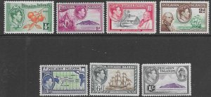 Pitcairn Island 1/7  1940  7 values  FVF Mint NH