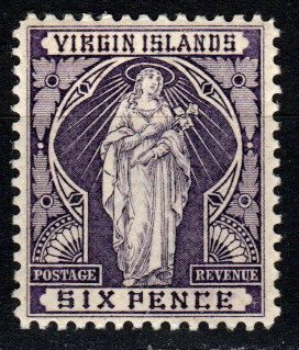 Virgin Islands #25 F-VF Unused CV $8.00  (X5433)