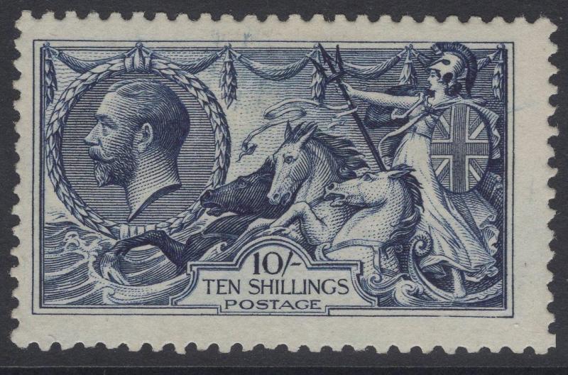 GB SG402 1913 10/- INDIGO-BLUE MTD MINT