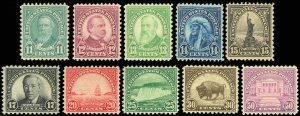 1931 High Value Rotary Stamp Set of 10 Stamps Scott 692-701